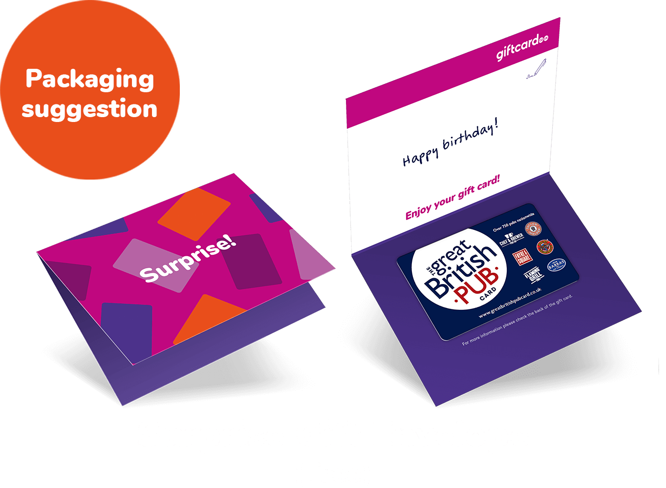 Wrapper Great British Pub Gift Card