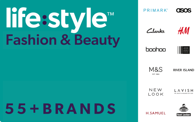 Lifestyle Fashion and Beauty Gift Card 