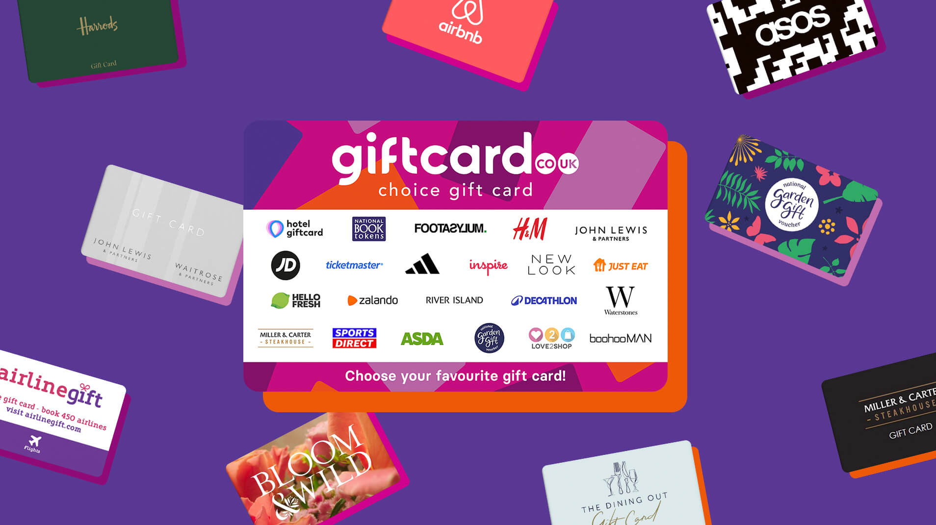 Top 10 most popular gift cards in the UK