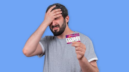 What do you do when you lost a gift card?