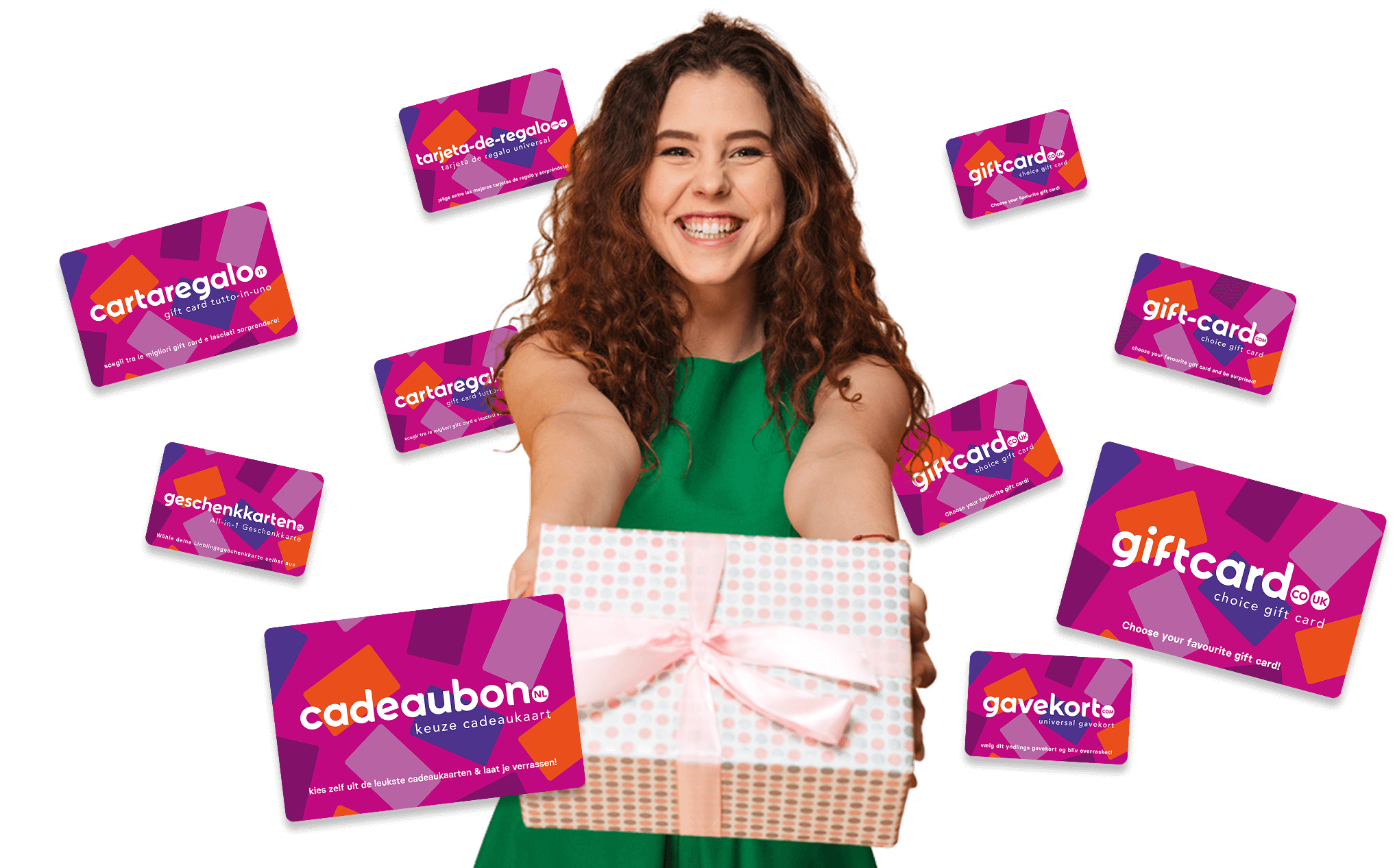 Girl with cards - new