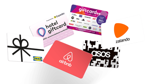 Corporate order of gift cards